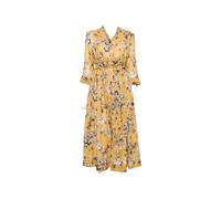 'S Max Mara floral-print tie-waist midi dress - Yellow 42