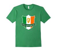 (S) McGregor T Shirt Family Name Irish Flag Harp Crest-Father's Day