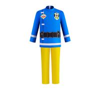 (S) Men Kids Fireman Sam Style Firefighter Outfit Character Inspired Suit