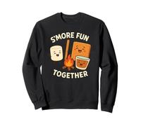 S’more Fun Together Campfire - Marshmallow Kawaii Camping Sweatshirt