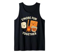 S’More Fun Together Campfire - Marshmallow Kawaii Camping Tank Top