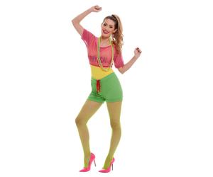 (S, Multicoloured) Smiffys Womens/Ladies Let's Get Physical Costume Set