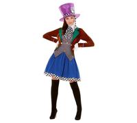 (S, Multicoloured) Smiffys Womens/Ladies Miss Hatter Costume Set
