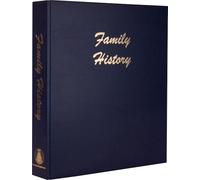 S&N A4 Premium Eco Family History Binder, Blue | 4-Ring Family History & Genealogy Album | Holds Up to 50 Sleeves | Archival Storage for Certificates, Documents & Photos