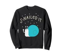 S-Nailed It Snail Giving a Peace Sign Slow Runner Sweatshirt