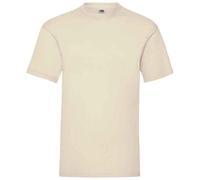 (S, Natural) Fruit of the Loom Mens Valueweight T-Shirt