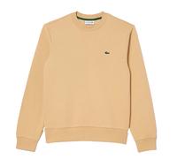 (S, Natural) Lacoste Mens Fleece Crew Neck Sweatshirt