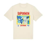 (S, Natural) Superman Unisex Adult You'll Believe A Man Can Fly T-Shirt