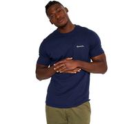 Bench Mens Lapse Short Sleeve Crew Neck Cotton T-Shirt - Navy - S