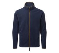 (S, Navy/Brown) Premier Mens Artisan Fleece Jacket