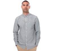 (S, Navy) Farah Mens Drayton Long-Sleeved Shirt