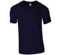 (S, Navy) Gildan Mens Short Sleeve Soft-Style T-Shirt