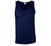 (S, Navy) Gildan Unisex Adult Softstyle Tank Top