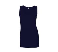 (S, Navy) Gildan Womens/Ladies Softstyle Tank Top