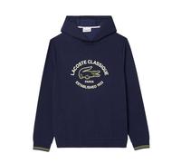 Lacoste Mens Fleece Lounge Hoodie - Navy - Navy - S