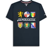 (S, Navy) Lambretta Mens Heritage Short Sleeve T-Shirt