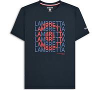 (S, Navy) Lambretta Mens Heritage Target Short Sleeve T-Shirt