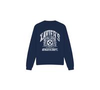 (S, Navy) Marvel Unisex Adult X-Men Athletic Dept Professor X Sweatshirt