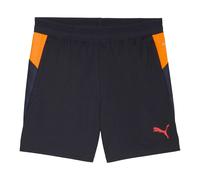 Puma Kids Cup Shorts - Navy/Orange - S - Navy/Orange - 100% Polyester