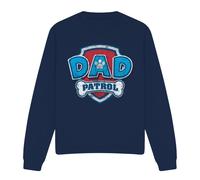 (S, Navy) Paw Patrol Unisex Adult Dad Patrol Fathers Day Sweatshirt