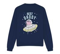 (S, Navy) Peppa Pig Unisex Adult Best Daddy Pig In The Universe Sweatshirt