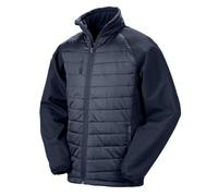 (S, Navy) Result Unisex Adult Compass Softshell Padded Jacket