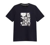(S, Navy) Ted Baker Mens Box Art Crew Neck Regular T-Shirt