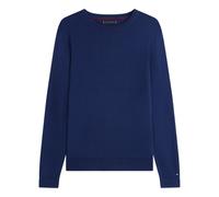 (S, Navy) Tommy Hilfiger Mens Organic Cotton Crew Neck Jumper