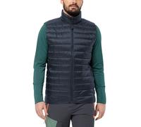 (S, Night Blue) Jack Wolfskin Mens Pilvi Down Padded Water Repellent Gilet Coat