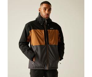 (S, Nut Brown/Black) Regatta Mens Maland Insulated Waterproof Jacket