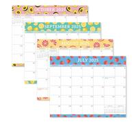 S&O Fresh Fruity Magnetic Fridge Calendar from July 2025-Dec 2026 - Tear-Off Refrigerator Calendar to Track Events & Appointments - 18 Month Magnetic Planner for Fridge for Easy Planning-8"x10" in.