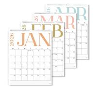 S&O Modern Vertical 2026 Wall Calendar - Tear-Off Monthly Calendar through December 2026-18 Month Academic Wall Planner - Hanging Organizer to Track Anniversaries & Appointments - 13.5"x10.5”in