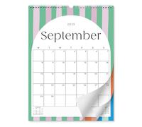S&O Palm Beach Arc Wall Calendar from July 2025-Dec 2026 - Tear-Off Monthly Calendar - 18 Month Academic Wall Planner - Hanging Organizer to Track Anniversaries & Appointments - 14.2"x10.5”in