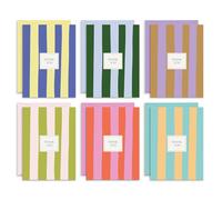 S&O Palm Beach Thank You Cards with Envelopes, Blank Greeting sheets for Handwritten Messages, Set of 24 stylish Notes and Covers, Assorted Thank You decor notes with Color full Envelopes Mix & Match