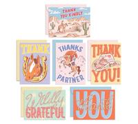 S&O Thank You Cards with Envelopes - Blank Stylish sheets for Handwritten Messages - Set of 24 decor notes and covers - Assorted Greeting Cards with Stylish Color Envelopes to Mix & Match