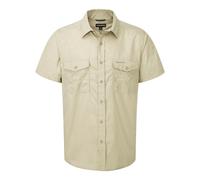 Craghoppers Mens Kiwi Short-Sleeved Shirt - Oatmeal Grey - S - Oatmeal Grey
