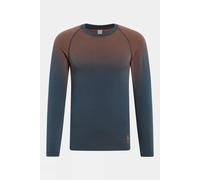 S Odlo Mens Performance Light Eco Long Sleeve Base Layer Top Indigo Blue Size
