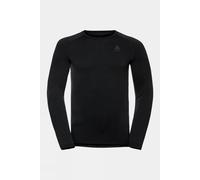 S Odlo Mens Performance Warm Eco Long Sleeve Base Layer Top Black Size