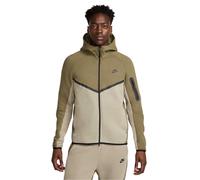 (S, Olive/Army) Nike Mens Tech Chevron Full Zip Hoodie