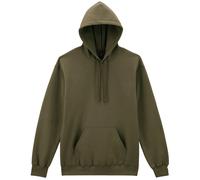(S, Olive Green) Gildan Unisex Adult Hammer Maxweight Hoodie