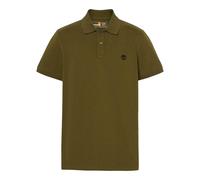 Timberland Mens Oyster River Logo Short-Sleeved Polo Shirt - Olive - S - Olive