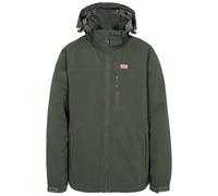 (S, Olive) Trespass Mens Waterproof Jacket with Hood - Weir
