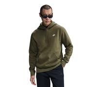 (S, Olive/White) Nike Mens Club Fleece Pullover Hoodie