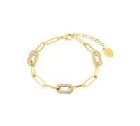 s.Oliver 2037987 Women's Bracelet Stainless Steel 17 + 3 cm Gold Comes in Jewellery Gift Box, None