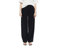 s.Oliver 2179148 Women's Long Linen Mix Trousers, Black, 10