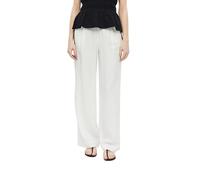 s.Oliver 2179148 Women's Long Linen Mix Trousers, White, 16