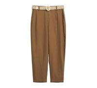 s.Oliver 2179198 Women's Ankle Trousers with Belt, Brown, 8