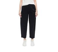s.Oliver 2179243 Women's Linen Blend Ankle Trousers, Black, 12