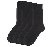 S.Oliver 4 Pairs Unisex Classic Socks, Short Socks, Solid Color S20028 - Colors