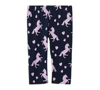 s.Oliver All-Over Print Capri Leggings, Navy, 116